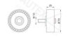 PEUGE 575176 Deflection/Guide Pulley, v-ribbed belt